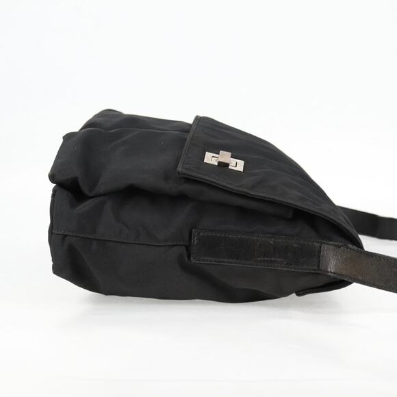 GUCCI Shoulder Bag Nylon Black Silver 019.0308 - Picture 7 of 16